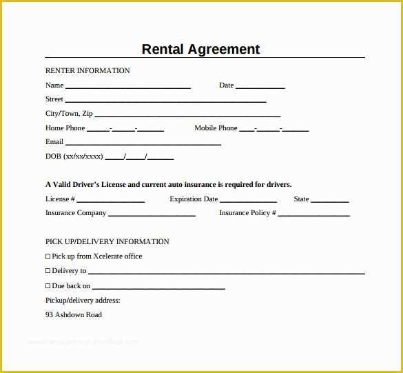 Free Easy Lease Agreement Template Of 7 Generic Rental Agreement Templates to Download