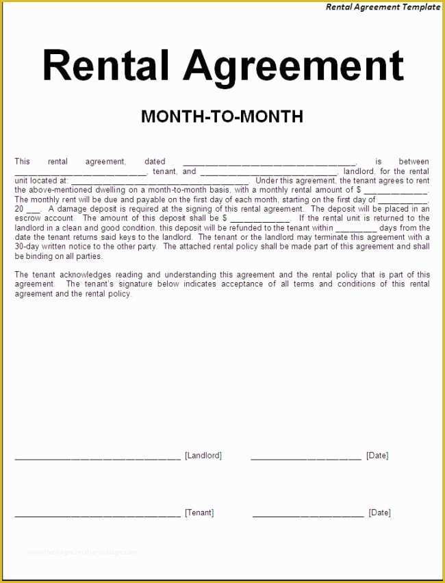 Free Easy Lease Agreement Template Of Nice Editable Rental Agreement Template In Doc with