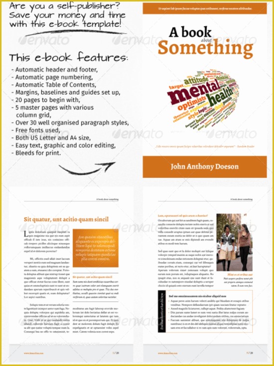 Free Ebook Template Indesign Of 30 Indesign Ebook Templates for Self Publishers & Authors