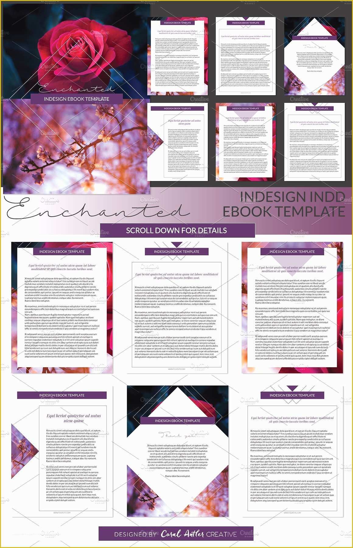 Free Ebook Template Indesign Of Enchanted Indesign Ebook Template Presentation Templates