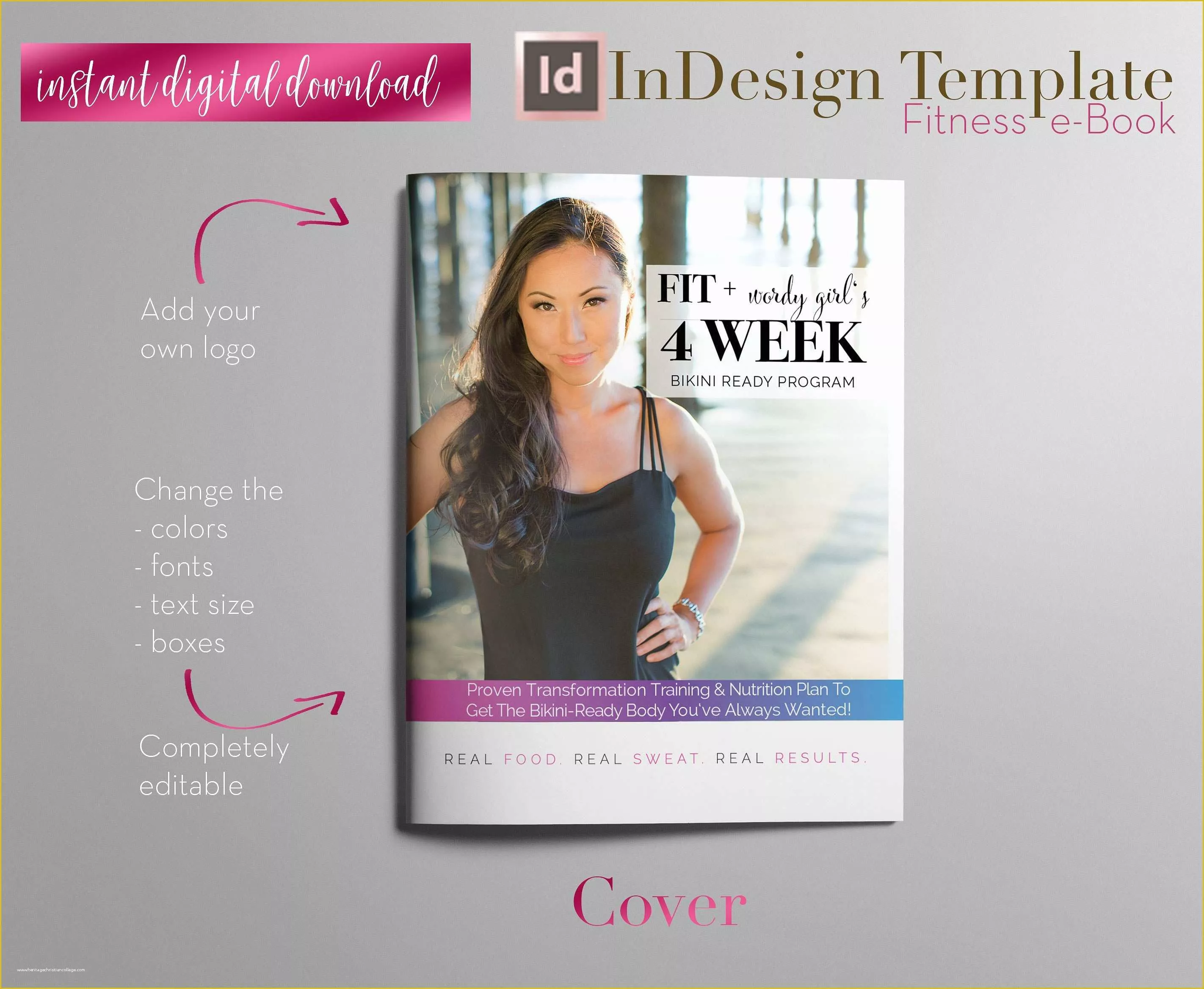 Free Ebook Template Indesign Of Fitness E Book