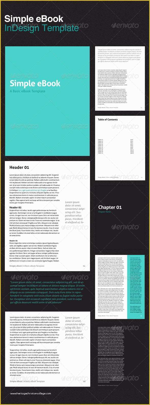 Free Ebook Template Indesign Of Simple Ebook Template