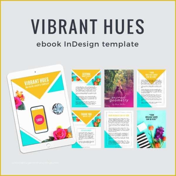 Free Ebook Template Indesign Of Urban Mystic Ebook Indesign Template Love Color