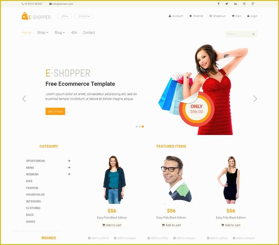 Free Ecommerce Template Of 25 Perfect Free HTML5 E Merce Website Templates