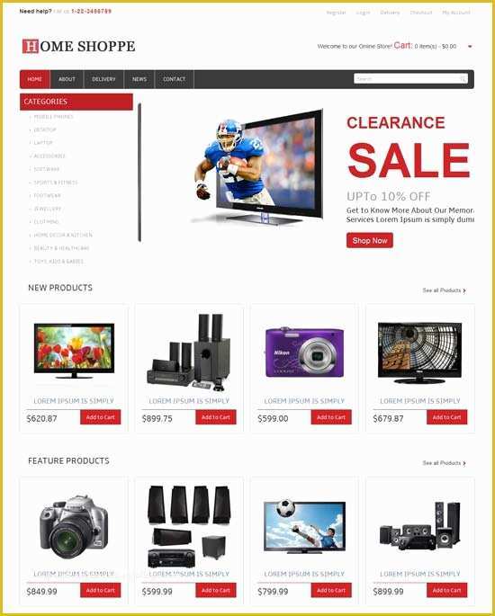 Free Ecommerce Template Of 50 Best E Merce Website Templates Free & Premium