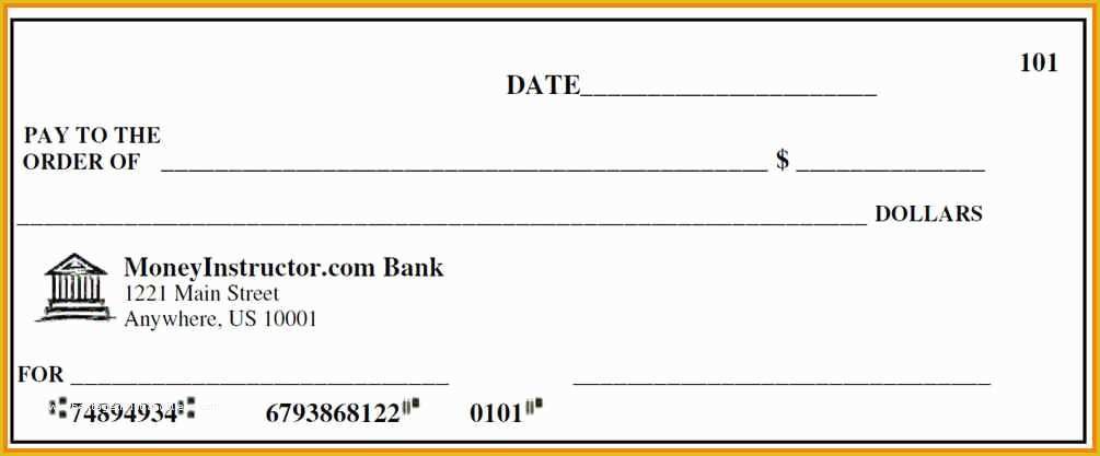 Free Editable Cheque Template Of 10 Editable Blank Check Template