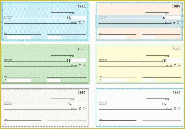 Free Editable Cheque Template Of Blank Check Vector Pack Download Free Vector Art Stock