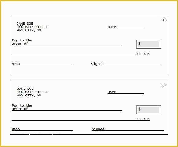 Free Editable Cheque Template Of Fillable Blank Check Template Pdf