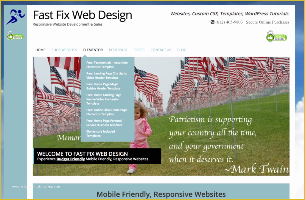 Free Elementor Templates Of Custom Free Elementor Templates Fast Fix Web Design