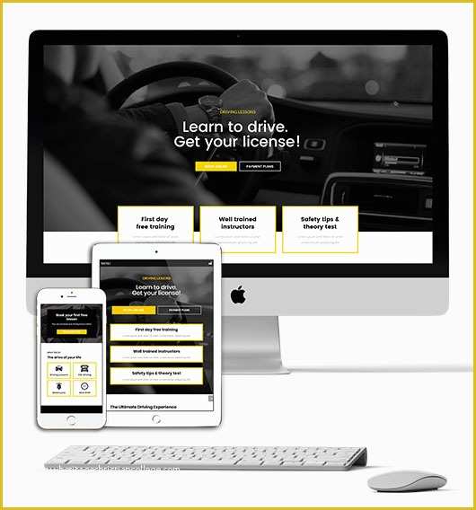 Free Elementor Templates Of Free Elementor Template for A Driving School Homepage