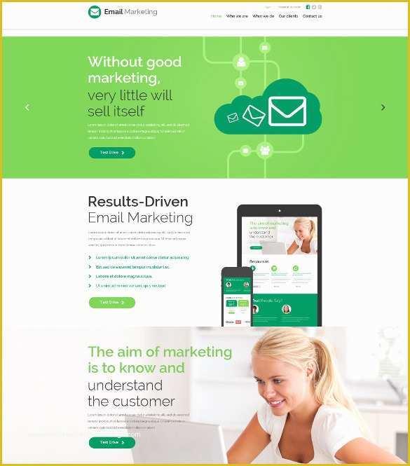 Free Email Marketing Templates Of 16 Marketing Website themes & Templates