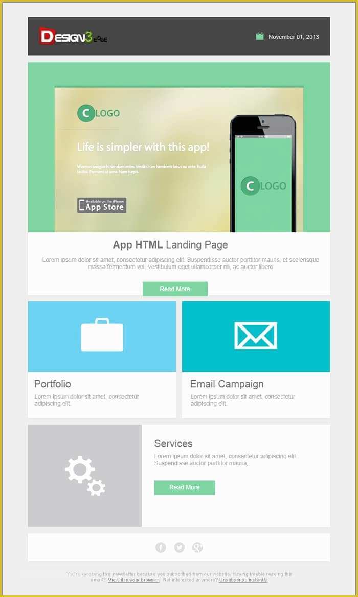 Free Email Marketing Templates Of Free Email Newsletter Templates Psd Css Author