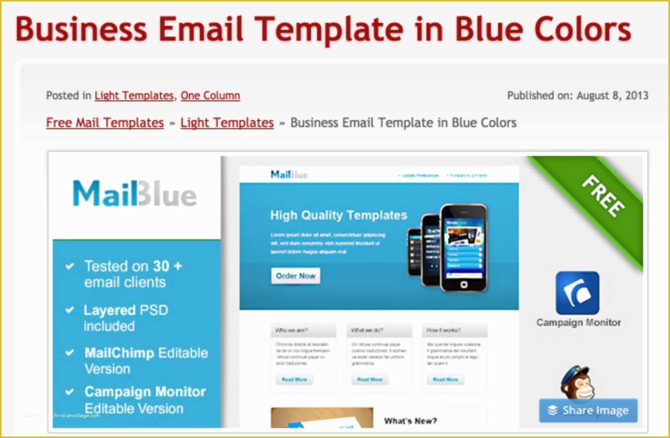 Free Email Marketing Templates Of Free Email Templates