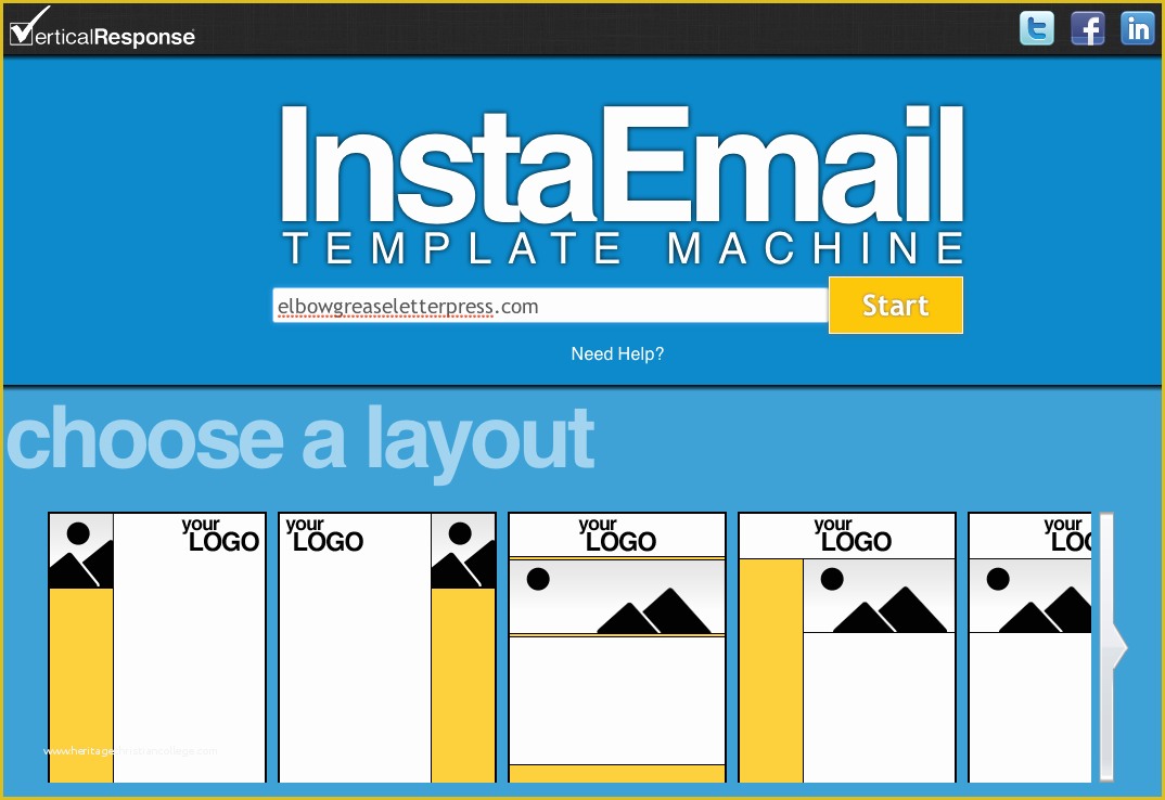 Free Email Marketing Templates Of Verticalresponse Launches Free Instaemail Email Template