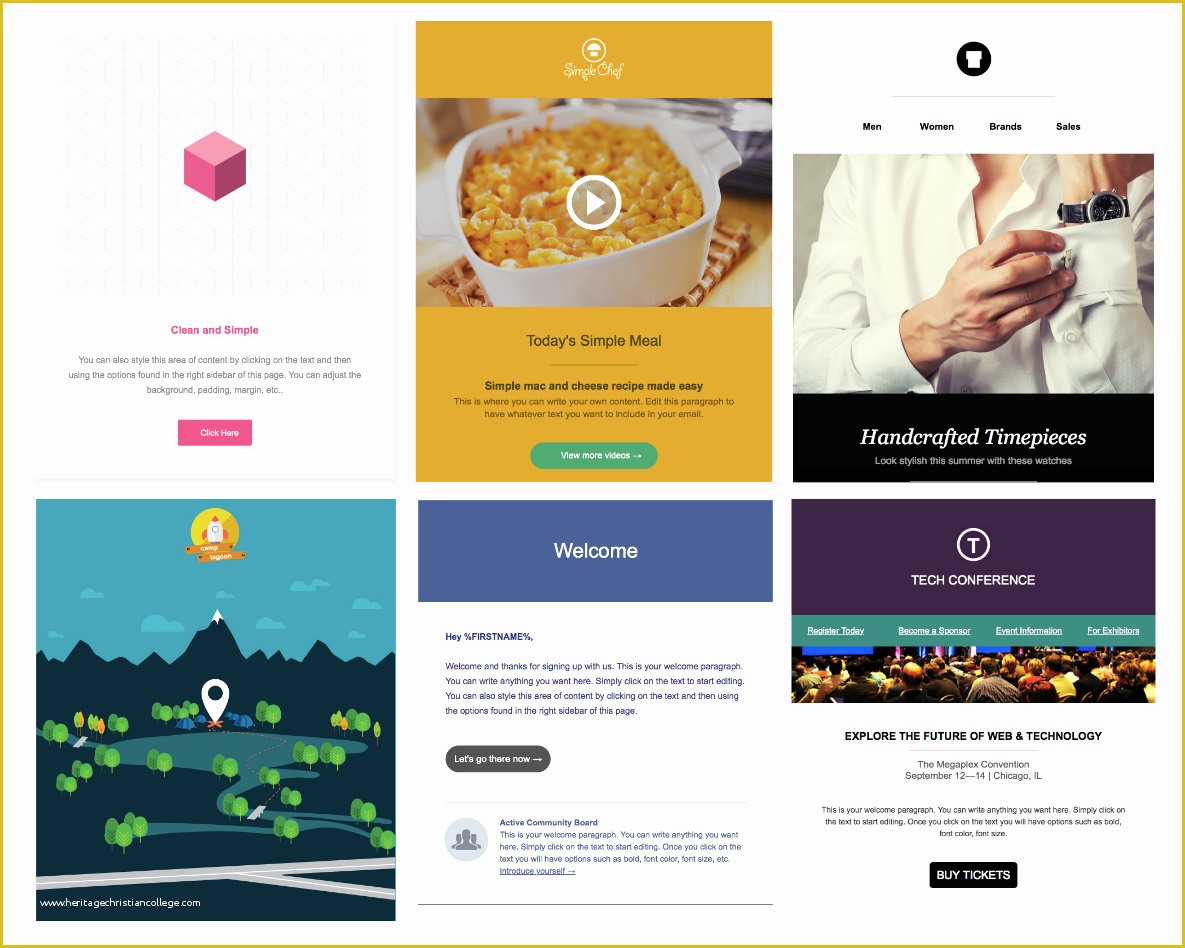 Free Email Marketing Templates Of We Just Added 6 New Email Templates