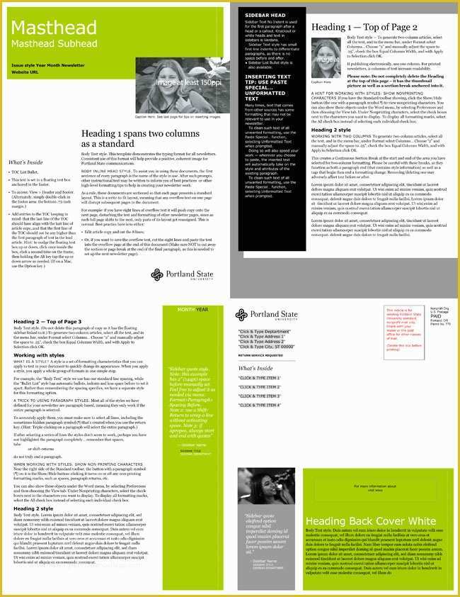 Free Email Newsletter Templates Word Of Free Email Newsletter Templates to Create E Newsletters