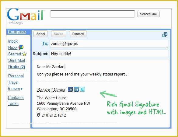 Free Email Signature Templates for Gmail Of 29 Gmail Signature Templates – Samples Examples & format
