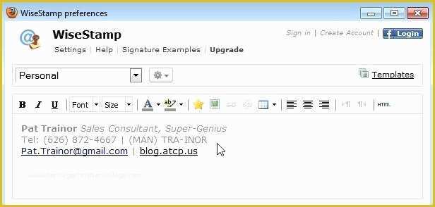 Free Email Signature Templates for Gmail Of Free Email Signature Template Sample Outlook How to Use