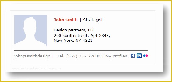 Free Email Signature Templates for Gmail Of Sig6
