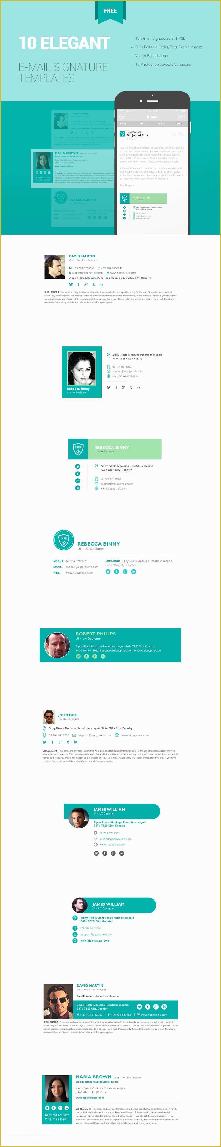 Free Email Templates Of 10 Free Email Signature Templates In E Psd