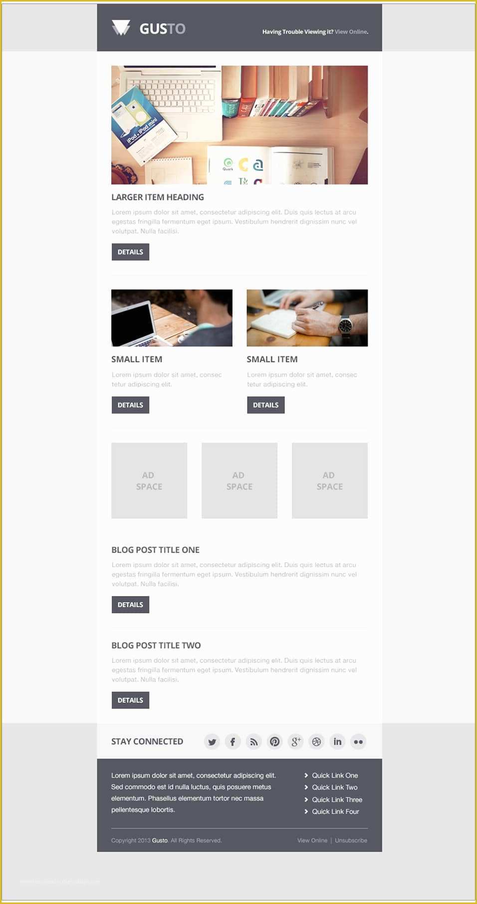 Free Email Templates Of Free Email Newsletter Templates Psd Css Author