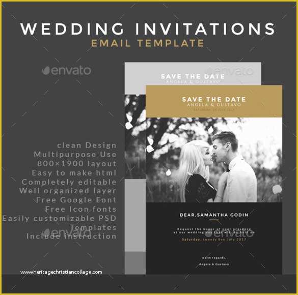 Free Email Wedding Invitation Templates Of 15 Email Invitation Template Free Sample Example