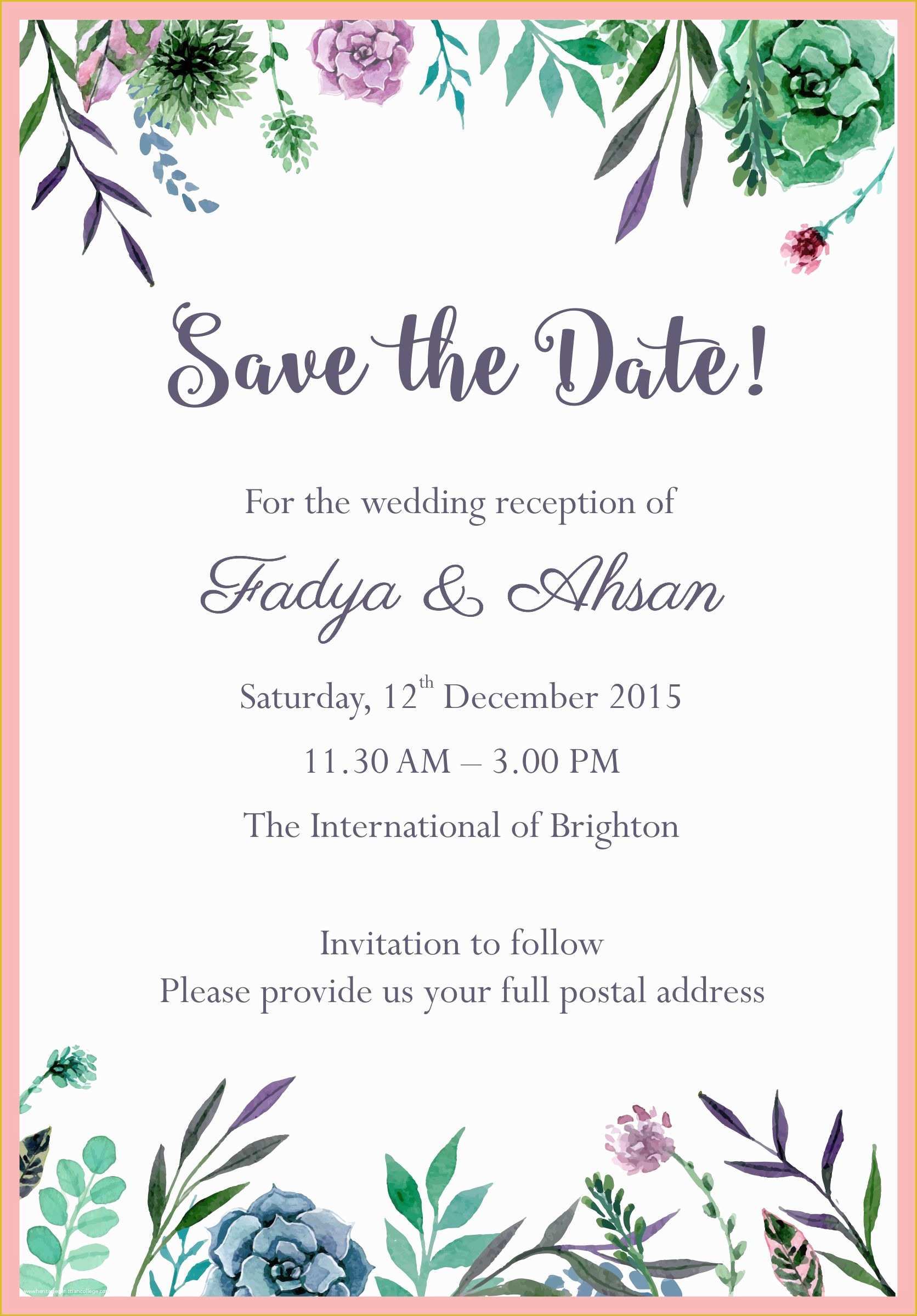 Free Email Wedding Invitation Templates Of Elegant Wedding Invitation Email Email Wedding Invitation