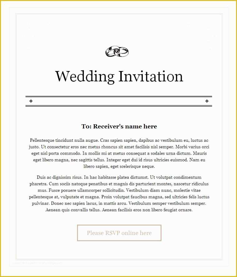 Free Email Wedding Invitation Templates Of Wedding Invitation Email Sample