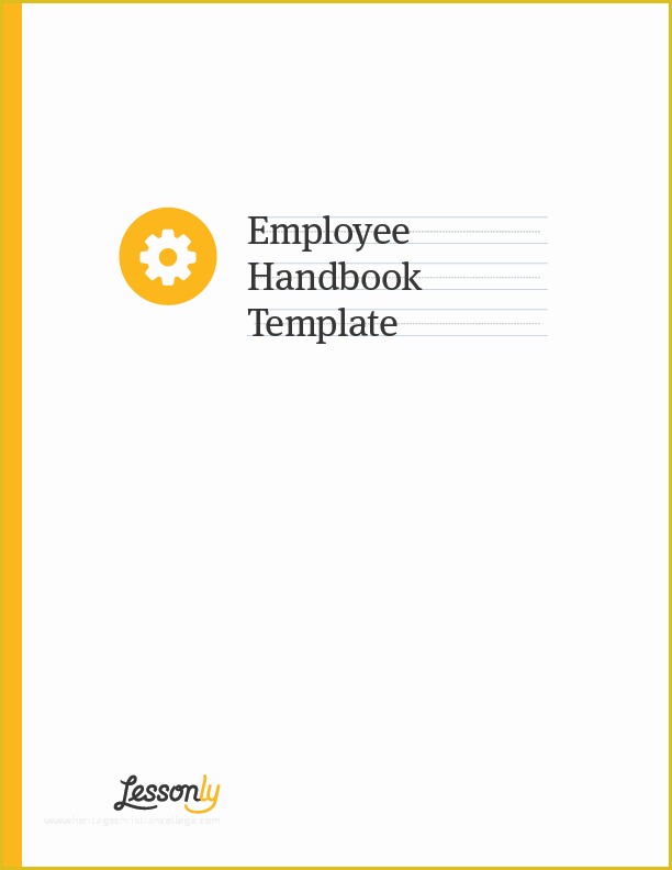 Free Employee Handbook Template Pdf Of Free Employee Handbook Template Lessonly