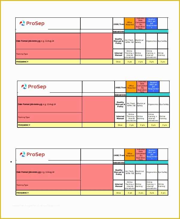 Free Employee Training Matrix Template Excel Of Excel Matrix Template 6 Free Excel Documents Download