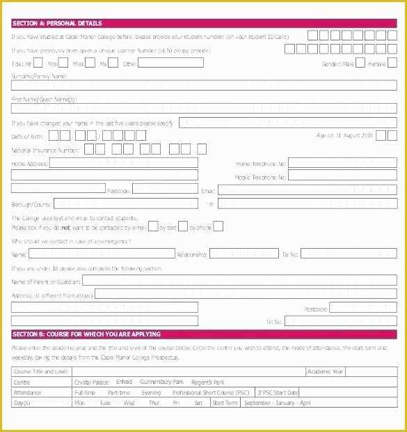 Free Employment Application Template Florida Of Floridaframeandart