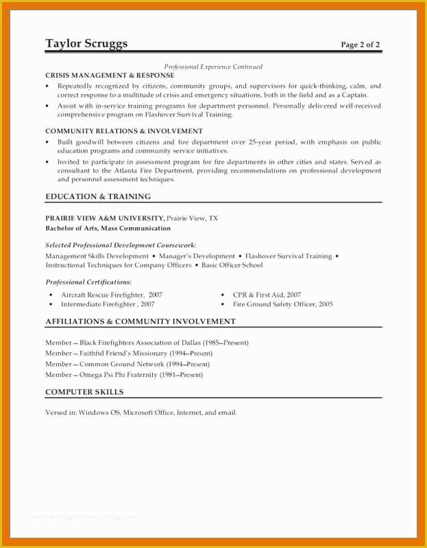 Free Emt Resume Templates Of Emt Resume Sample Resume Samples Paramedic Resume Example