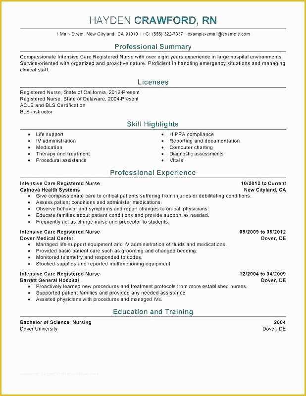 Free Emt Resume Templates Of Resume for Paramedic – Spacesheep