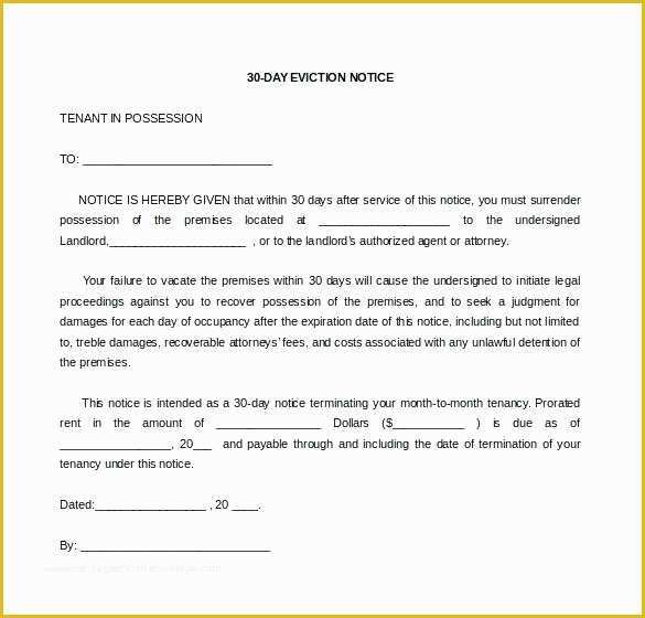 Free Eviction Notice Template California Of 12 Eviction Notice California Template