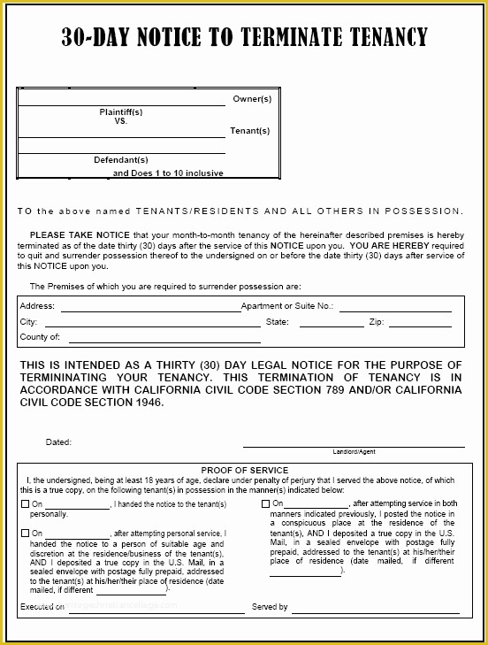 Free Printable Eviction Notice Template Alabama