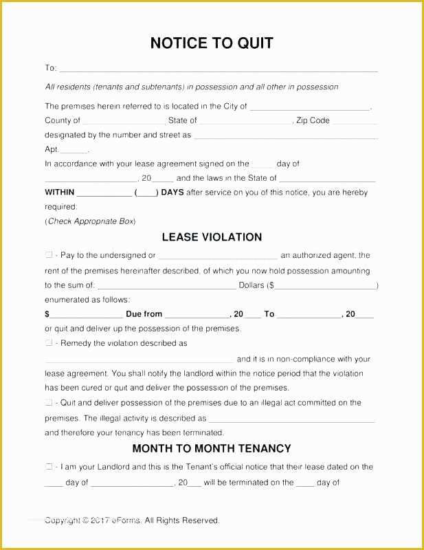 Free Eviction Notice Template California Of Tenant 30 Day Notice to Vacate California Template Sample