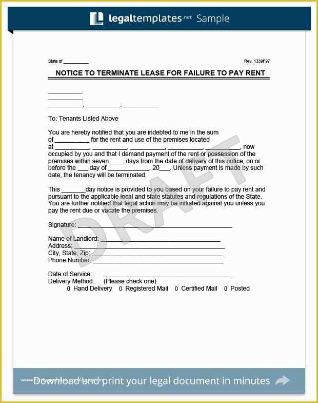 Free Eviction Notice Template Of Eviction Notice Create A Free
