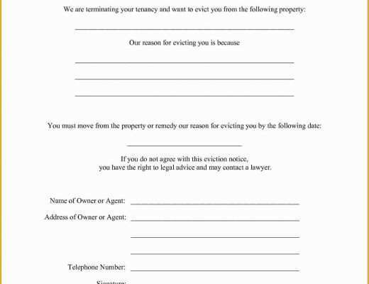 Free Eviction Notice Template Georgia Of Eviction Notice Template