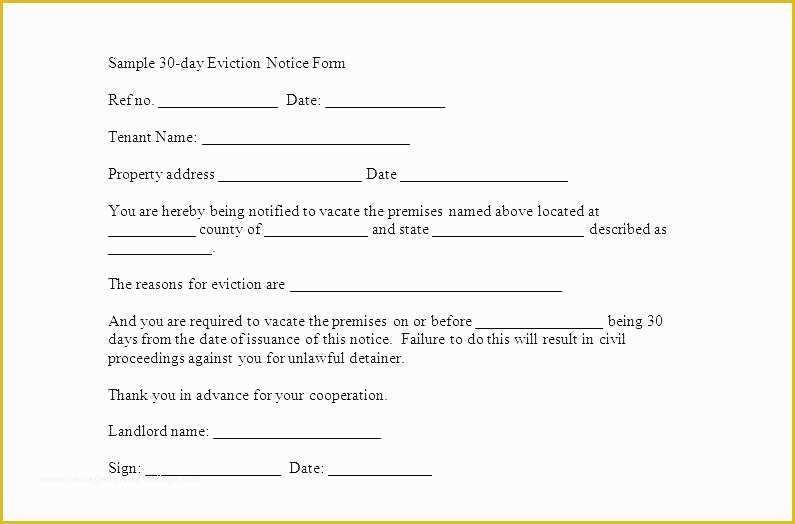 Free Eviction Notice Template Of Free Printable Eviction
