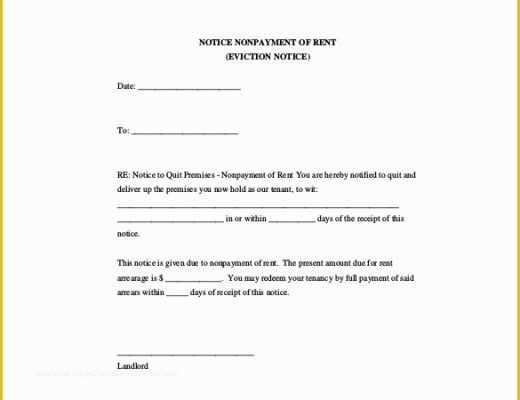 Free Eviction Notice Template Of 38 Eviction Notice Templates Pdf Google Docs Ms Word