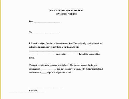 Free Eviction Notice Template Of 38 Eviction Notice Templates Pdf Google Docs Ms Word