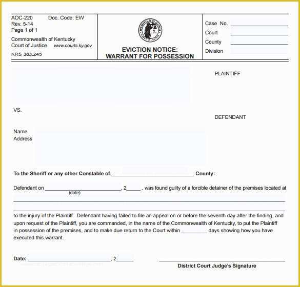 Free Eviction Notice Template Of 43 Eviction Notice Templates – Pdf Doc Apple Pages