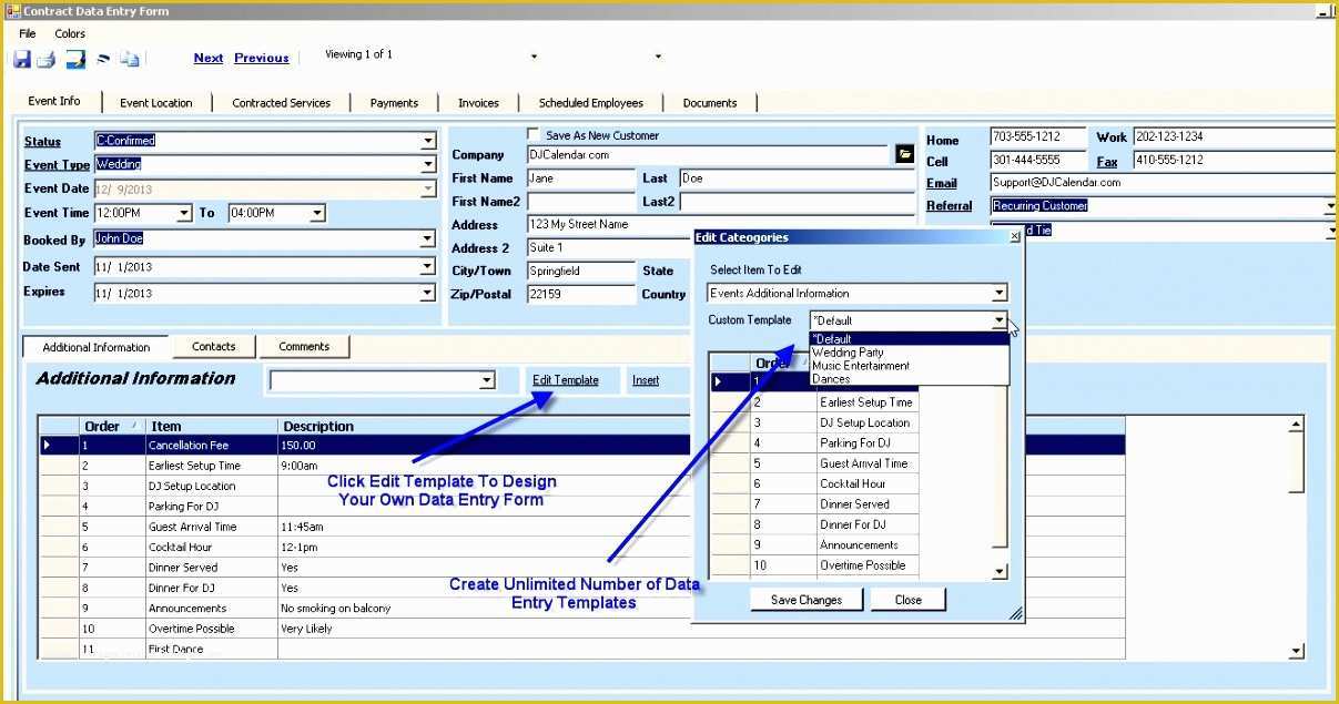 Free Excel Database Templates Of 8 Free Excel Database Templates Exceltemplates