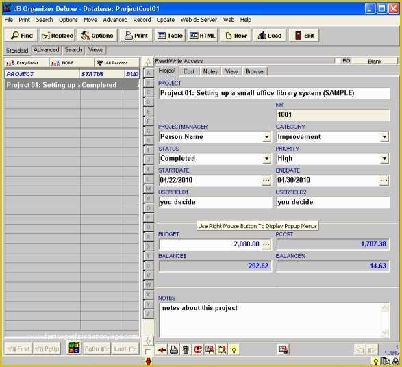 Free Excel Database Templates Of Free Project Cost Tracking Template Excel Best Project