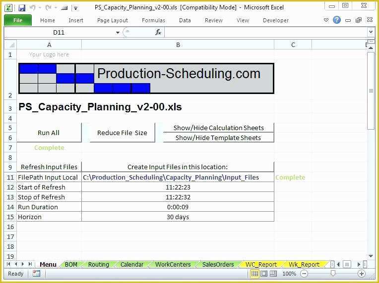 Free Excel Employee Capacity Planning Template Of Capacity Management Template Project Resource Excel