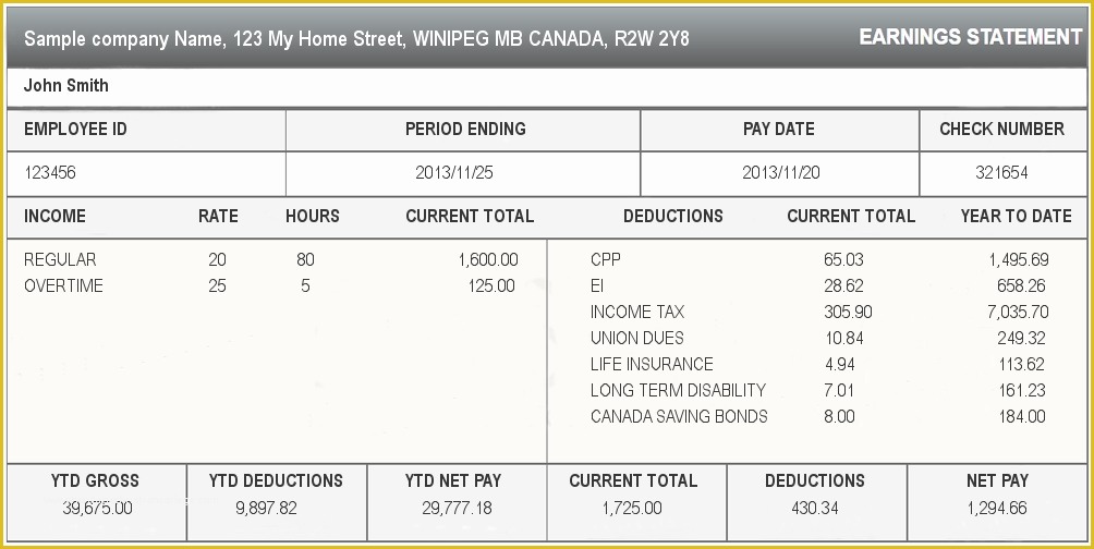 Free Fake Check Stubs Template Of 5 Sample Check Stubs