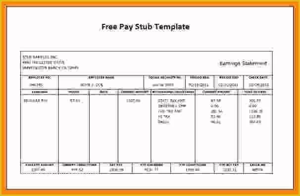 Free Fake Check Stubs Template Of 8 Free Printable Paystubs