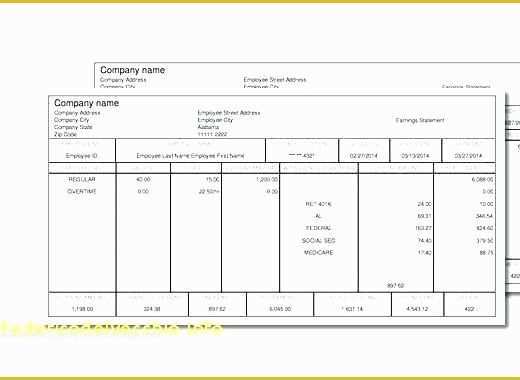 Free Fake Check Stubs Template Of Create Paycheck Stub Free Blank Pay Template Basic Excel