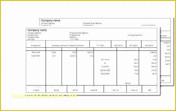 Free Fake Check Stubs Template Of Create Paycheck Stub Free Blank Pay Template Basic Excel