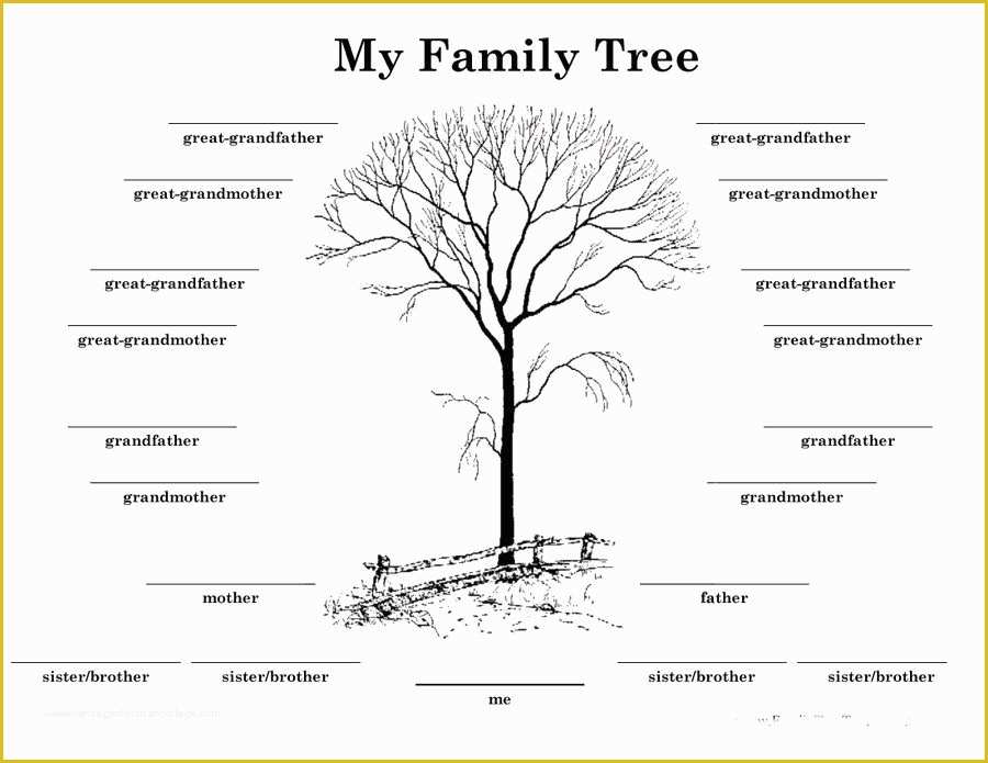 Free Family Tree with Siblings Template Of Download Family Tree Template 13